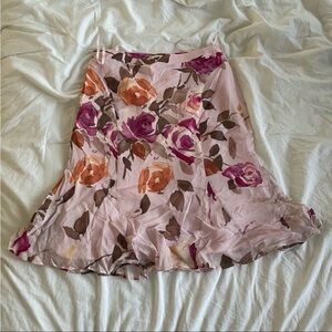 Vintage/Y2K Banana Republic Floral Midi Skirt